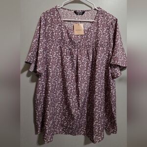 BloomChic Purple Floral Blouse